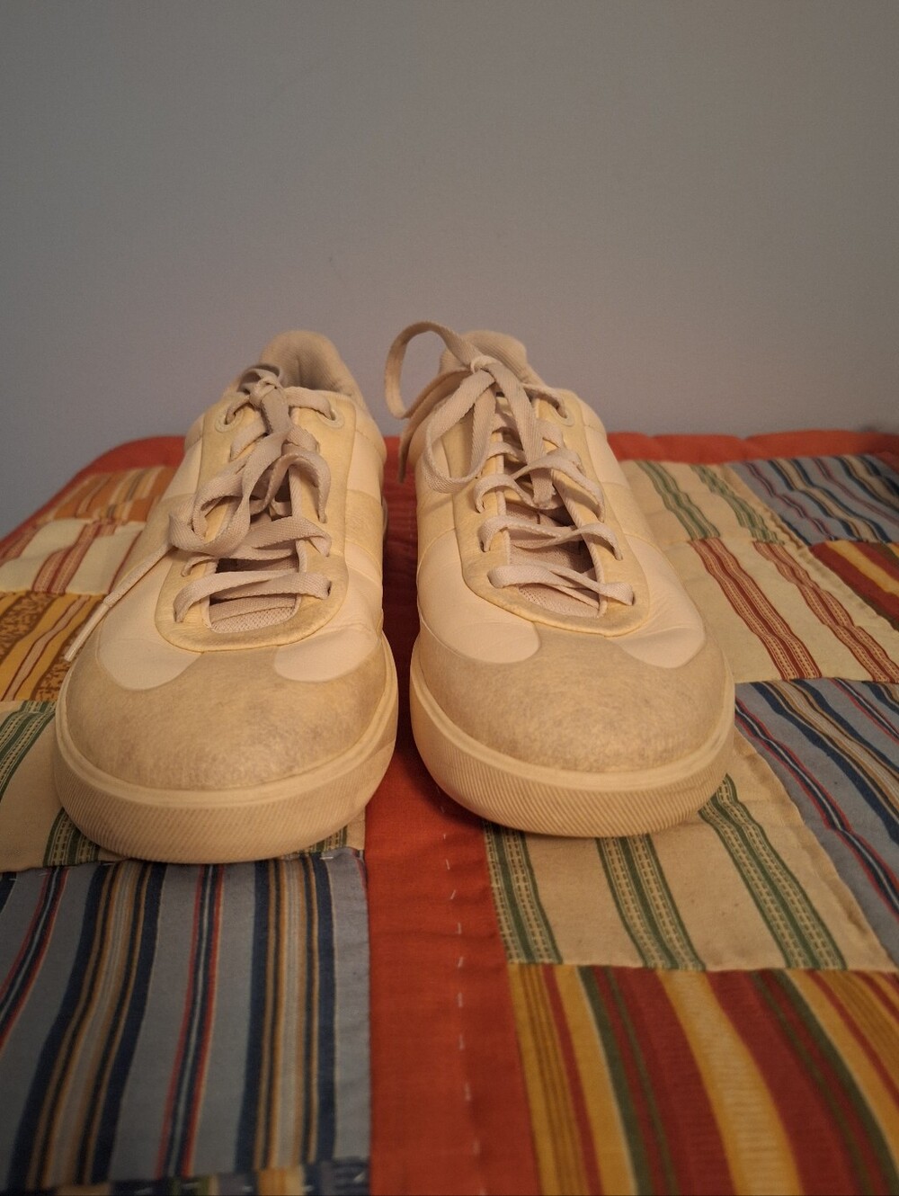 Lululemon Athletica Women's Cityverse Sneaker Cream Suede And Fabric Size 8